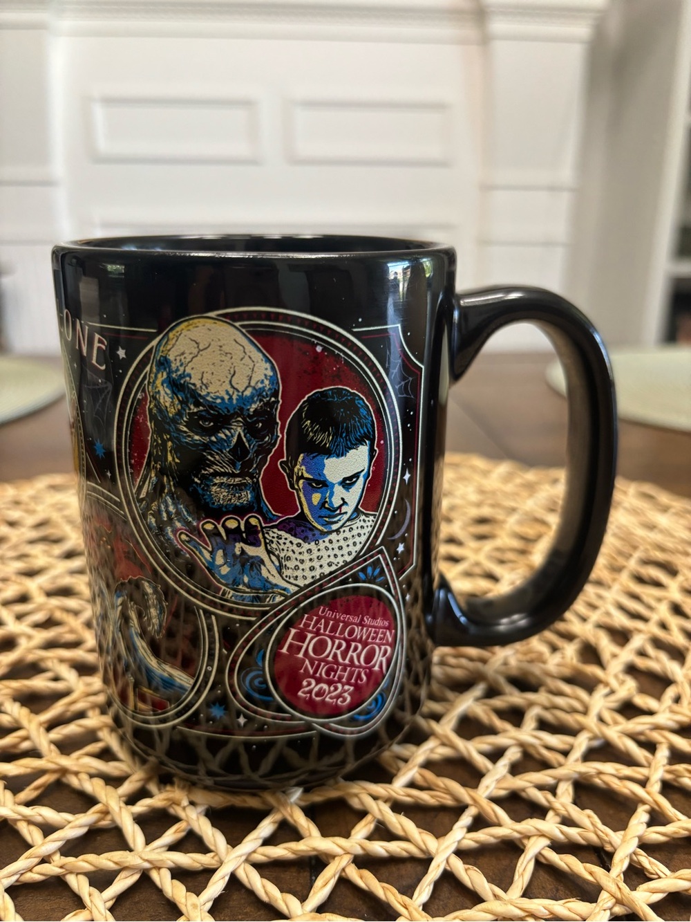 2023 universal studios Halloween horror nights never go alone mug